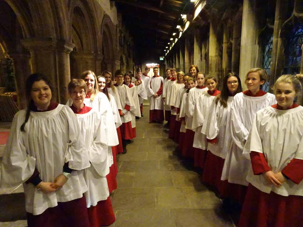 Chamber Choir sing Evensong at Bristol Cathedral, 4th February 2016